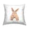 Stupell Industries Brown Rabbit Tail Cute Animal, Brown Rabbit Tail Cute Animal Outdoor Printed Pillow